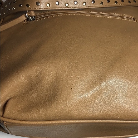Nine West Zipper Closure Shoulder Bag - Camel - Picture 11 of 12